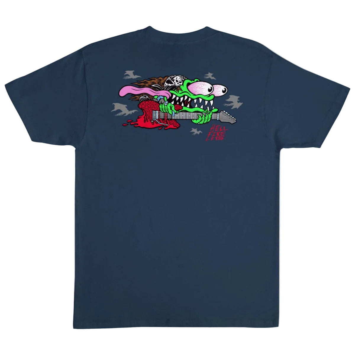 T-shirt Stranger Things Eddie Slasher - Bleu crépuscule