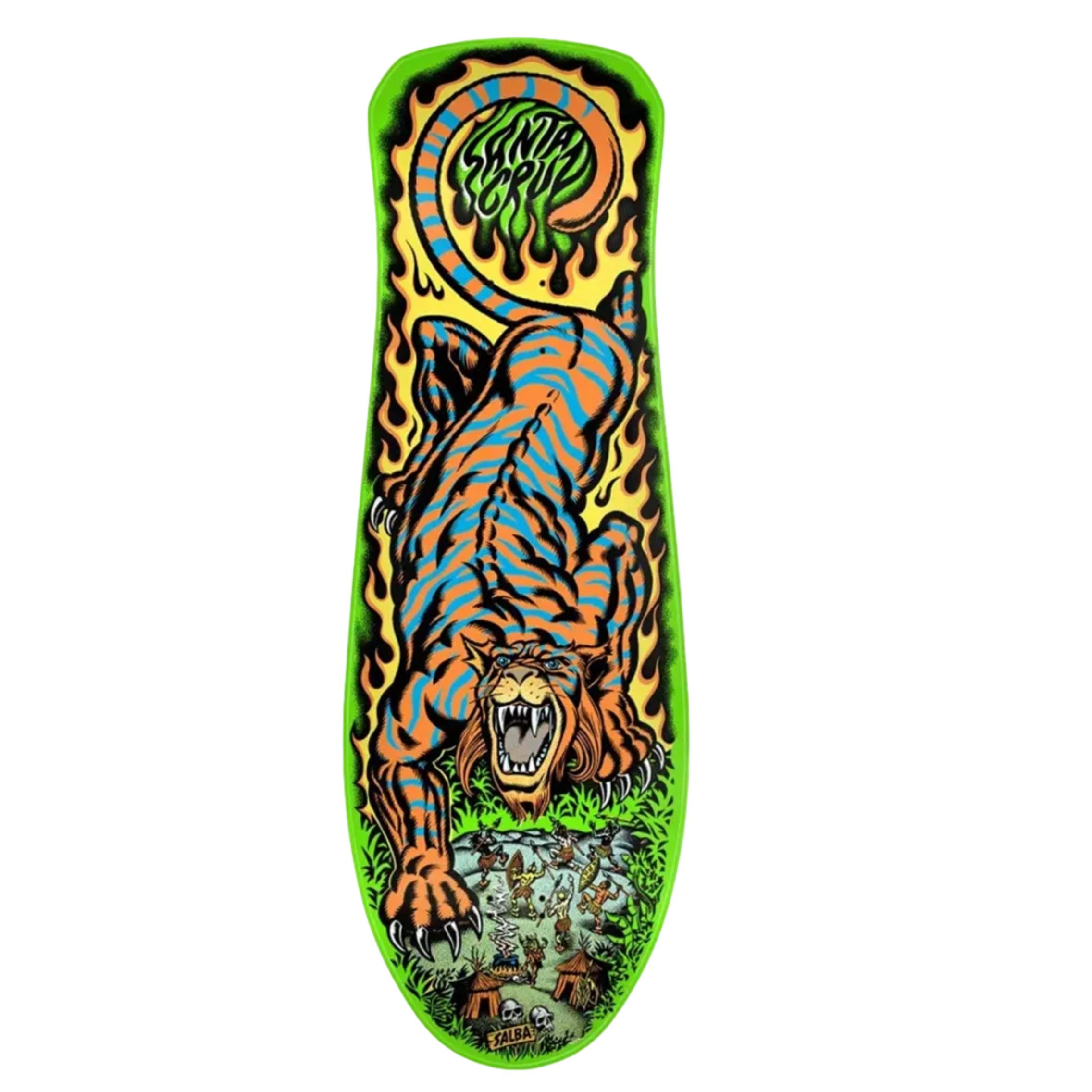 Santa Cruz Salba Tiger Reissue Skateboard Deck 10.3in x 31in