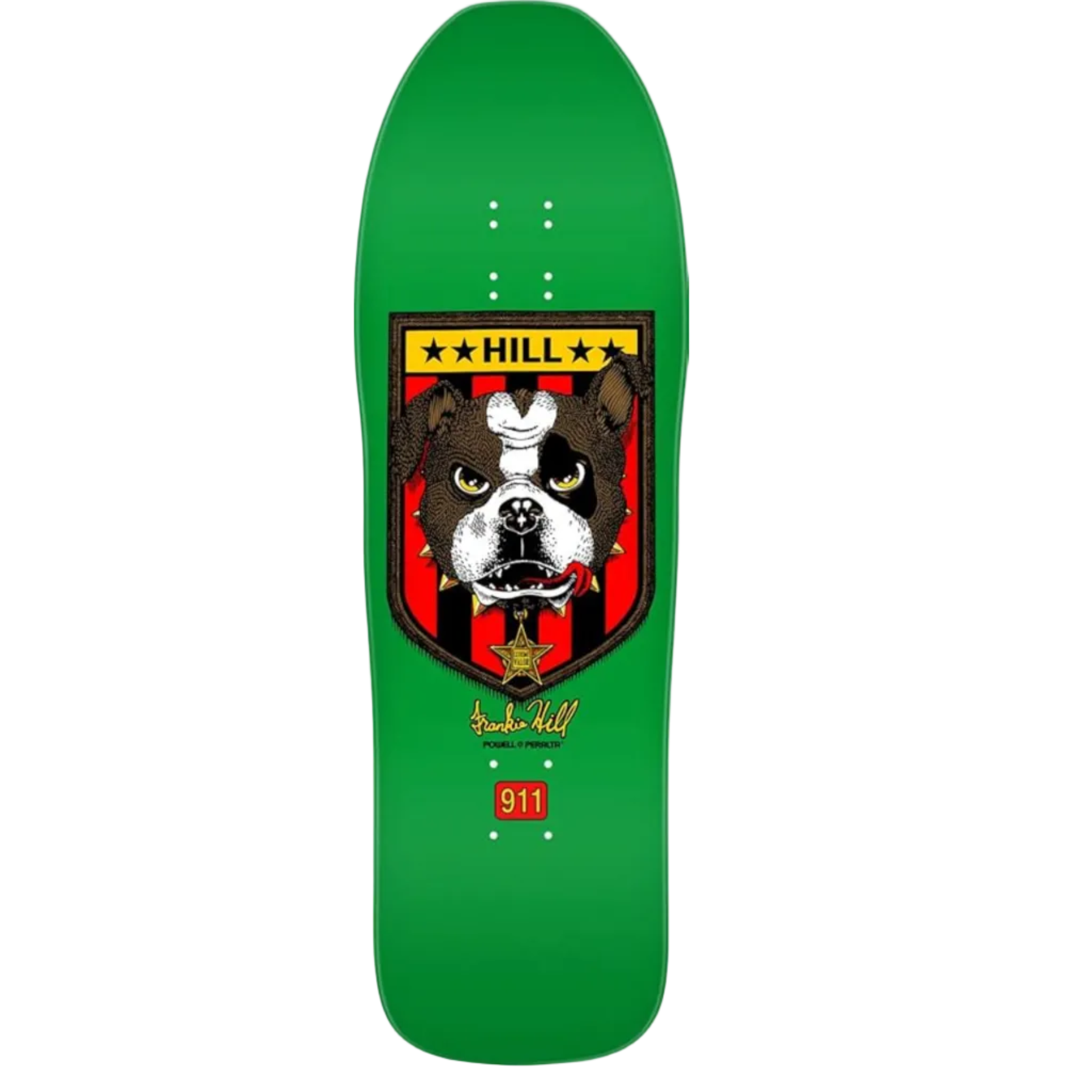 Powell Peralta Frankie Hill Bulldog Reissue Deck 10" - Groen