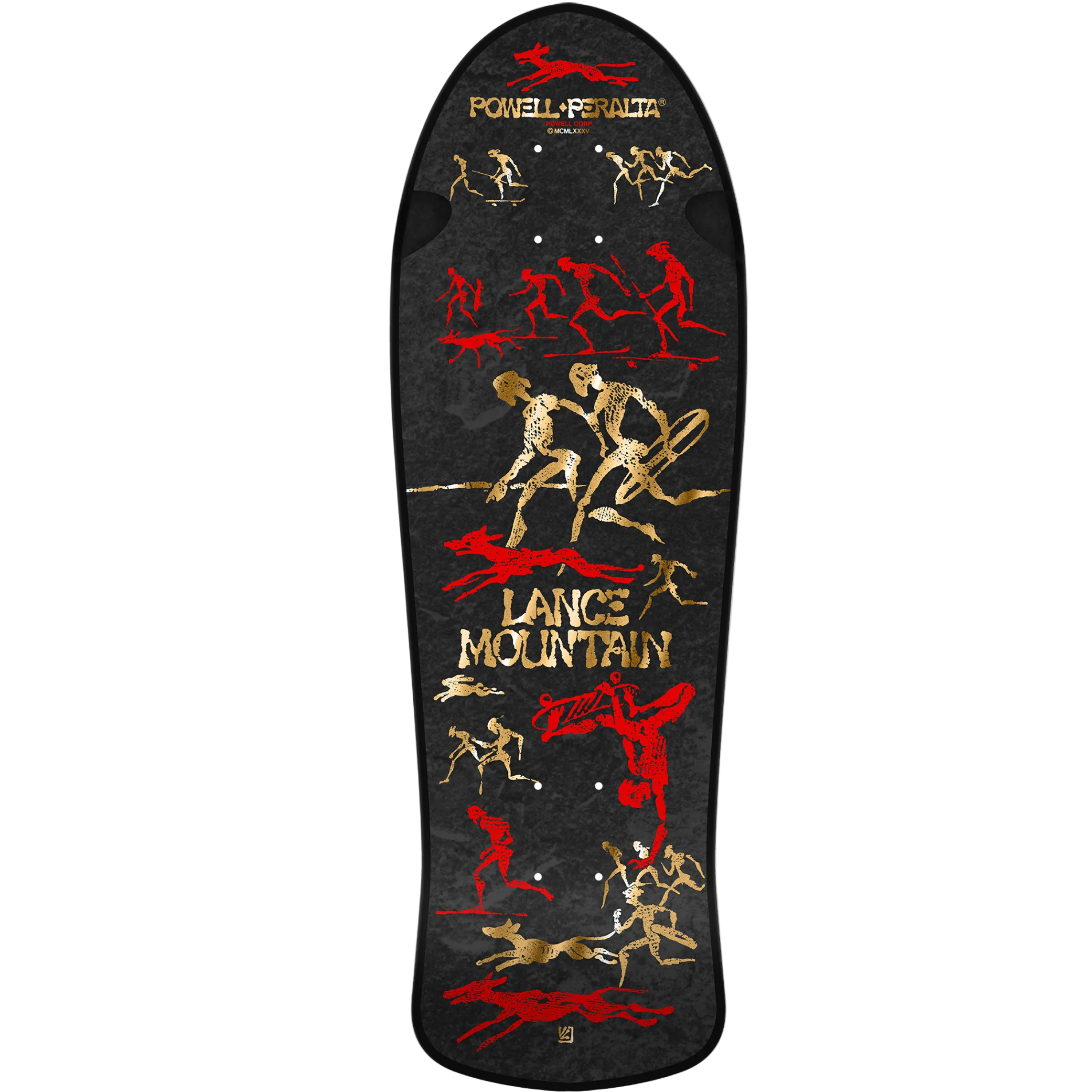 Bones Brigade 16 Series Limited Edition Lance Mountain Deck - Black/Gold Foil