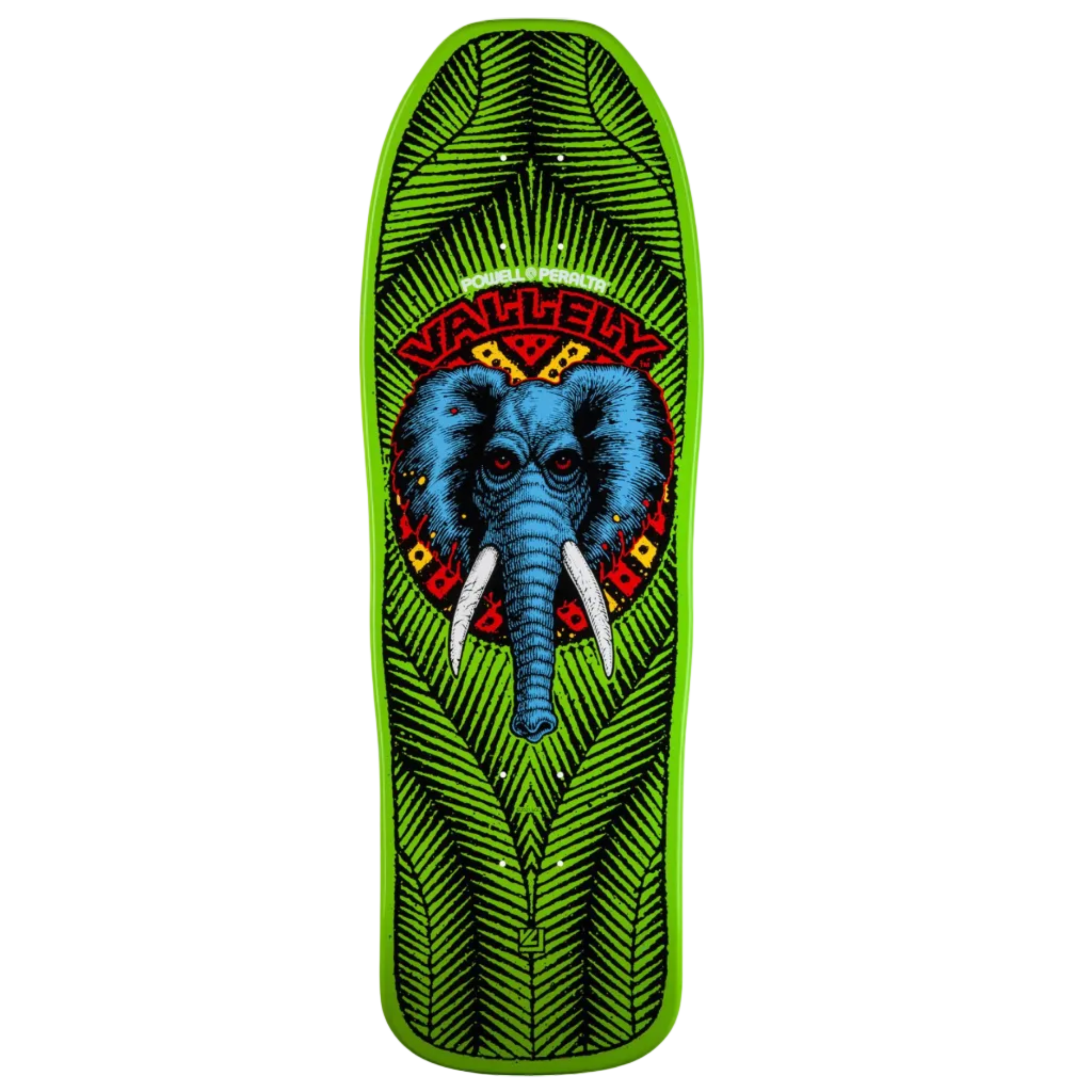 Powell Peralta OG Vallely Elephant Reissue Deck 10" - Green