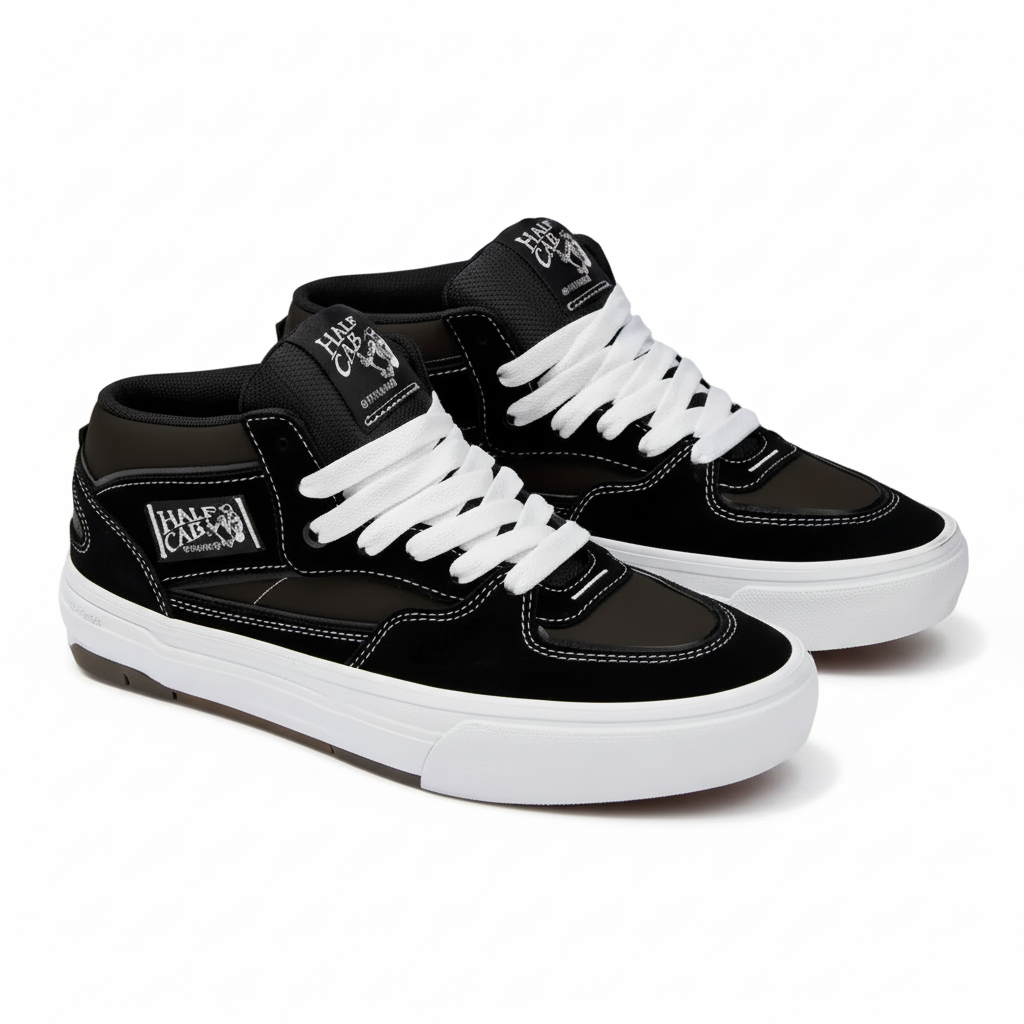 Vans Skate Half Cab Wafflecup - Black/White