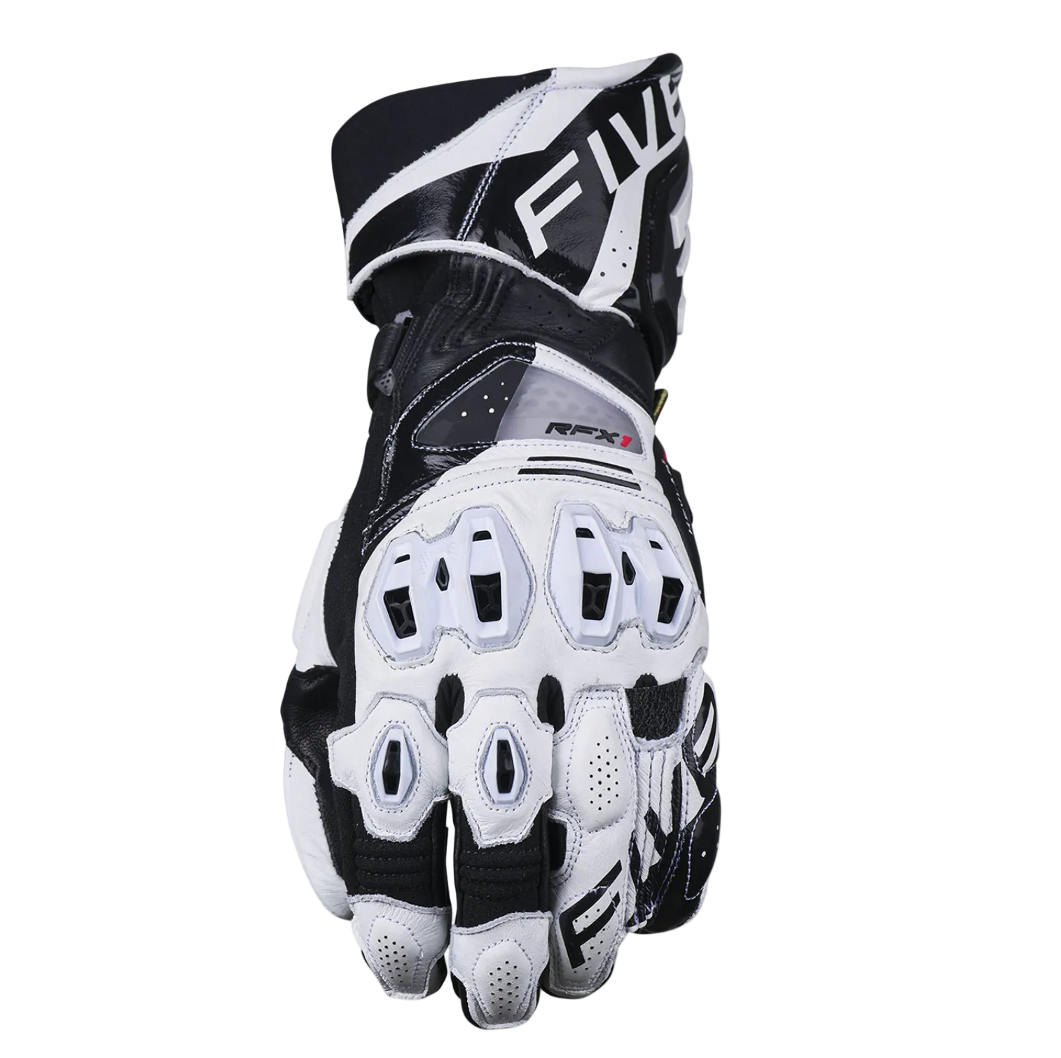 Five RFX1 Evo Racing Gloves - White/Black