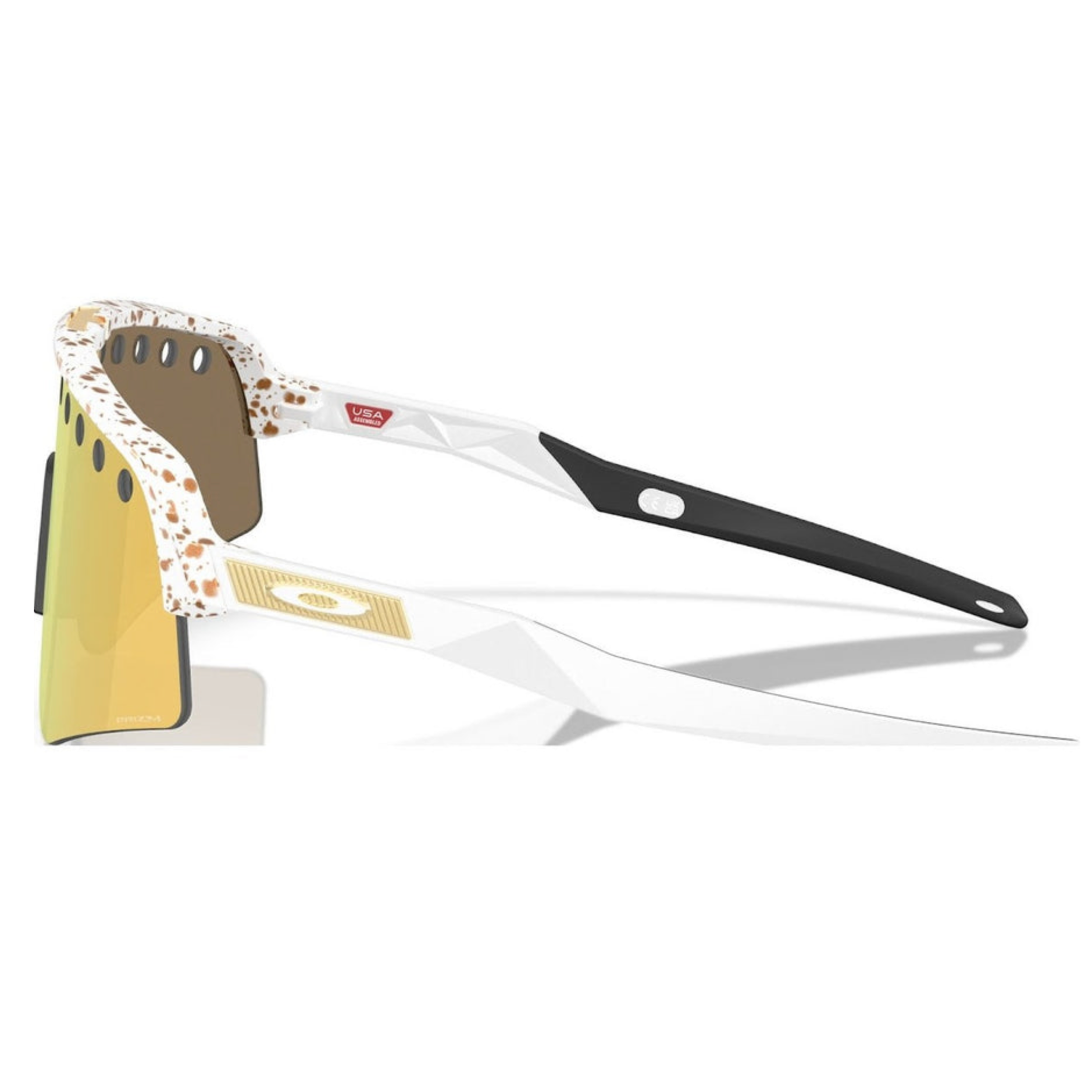 Oakley MVDP Signature Series Sutro Lite Sweep - Prizm 24k Lenses Red/Gold Splatter Frame Sunglasses