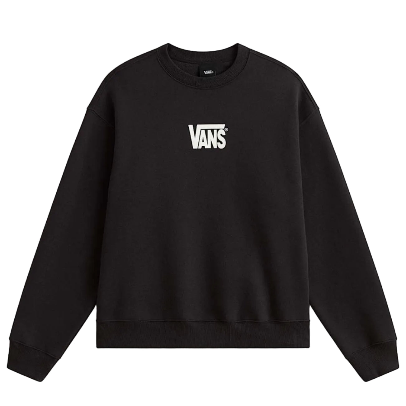 Vans Youth Stretch Logo Crew Sweatshirt - Black