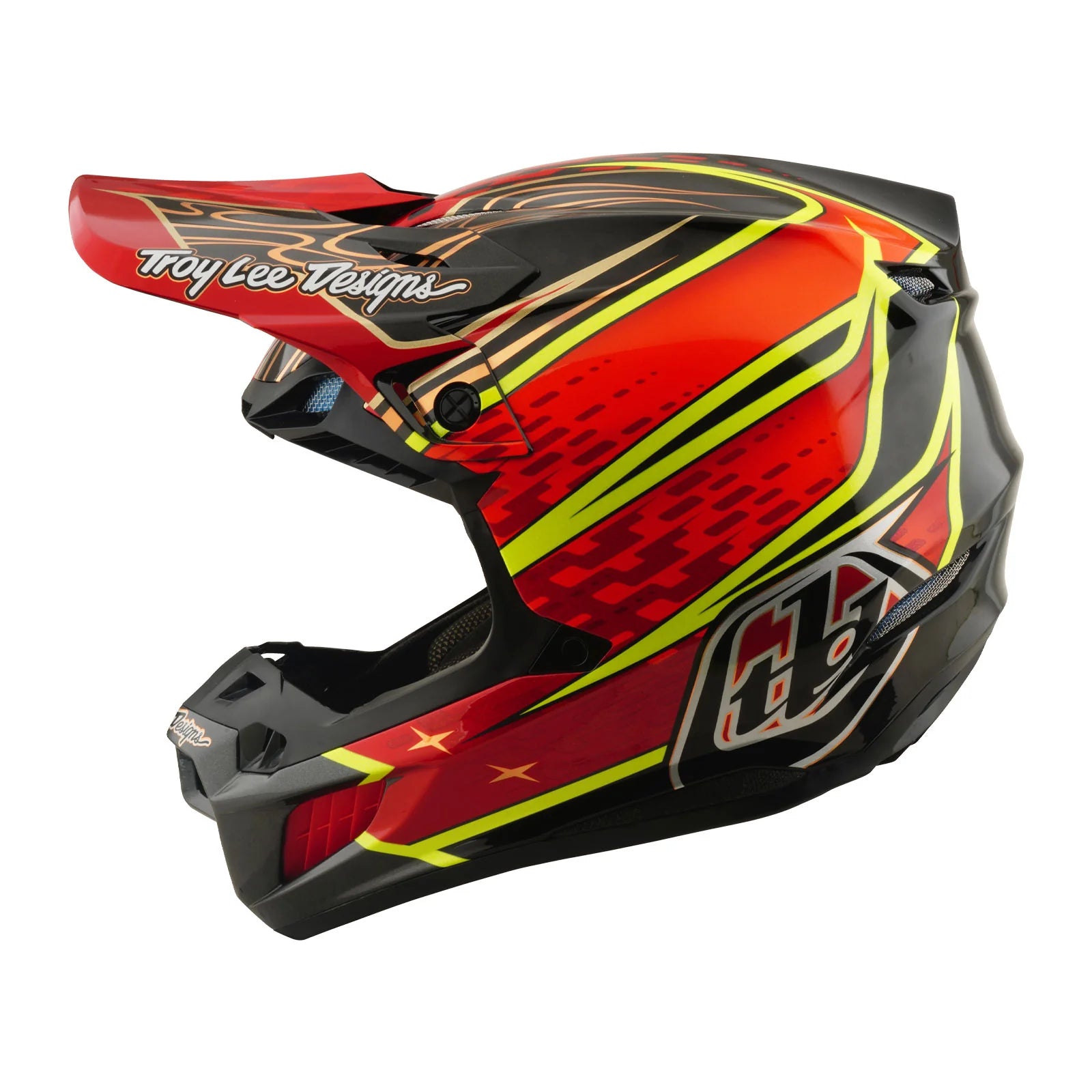 Troy Lee Design SE5 Carbon Helm W/MIPS Wings Rood