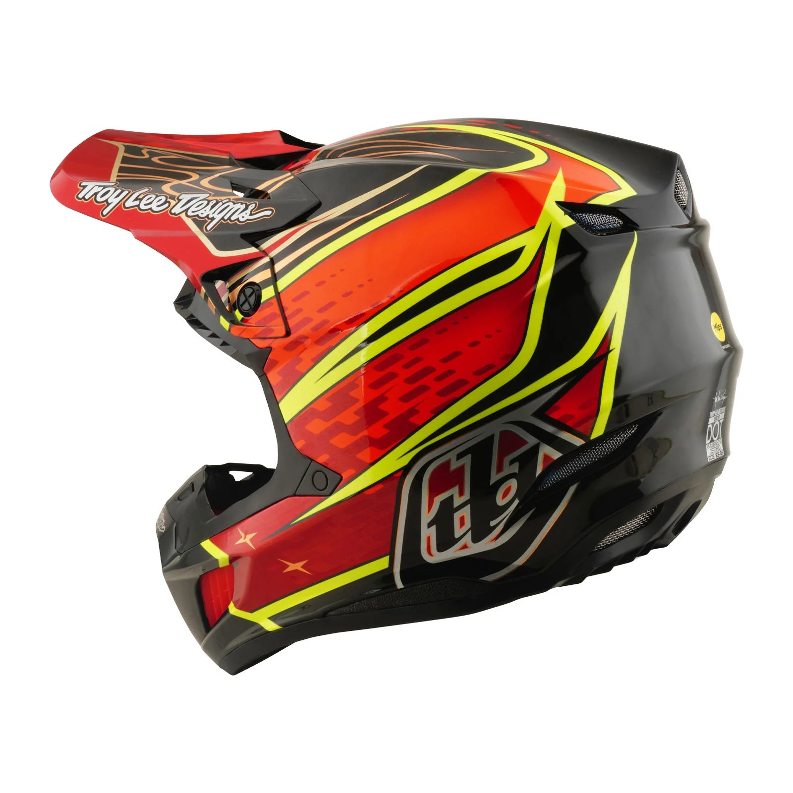 Troy Lee Design SE5 Carbon Helm W/MIPS Wings Rood