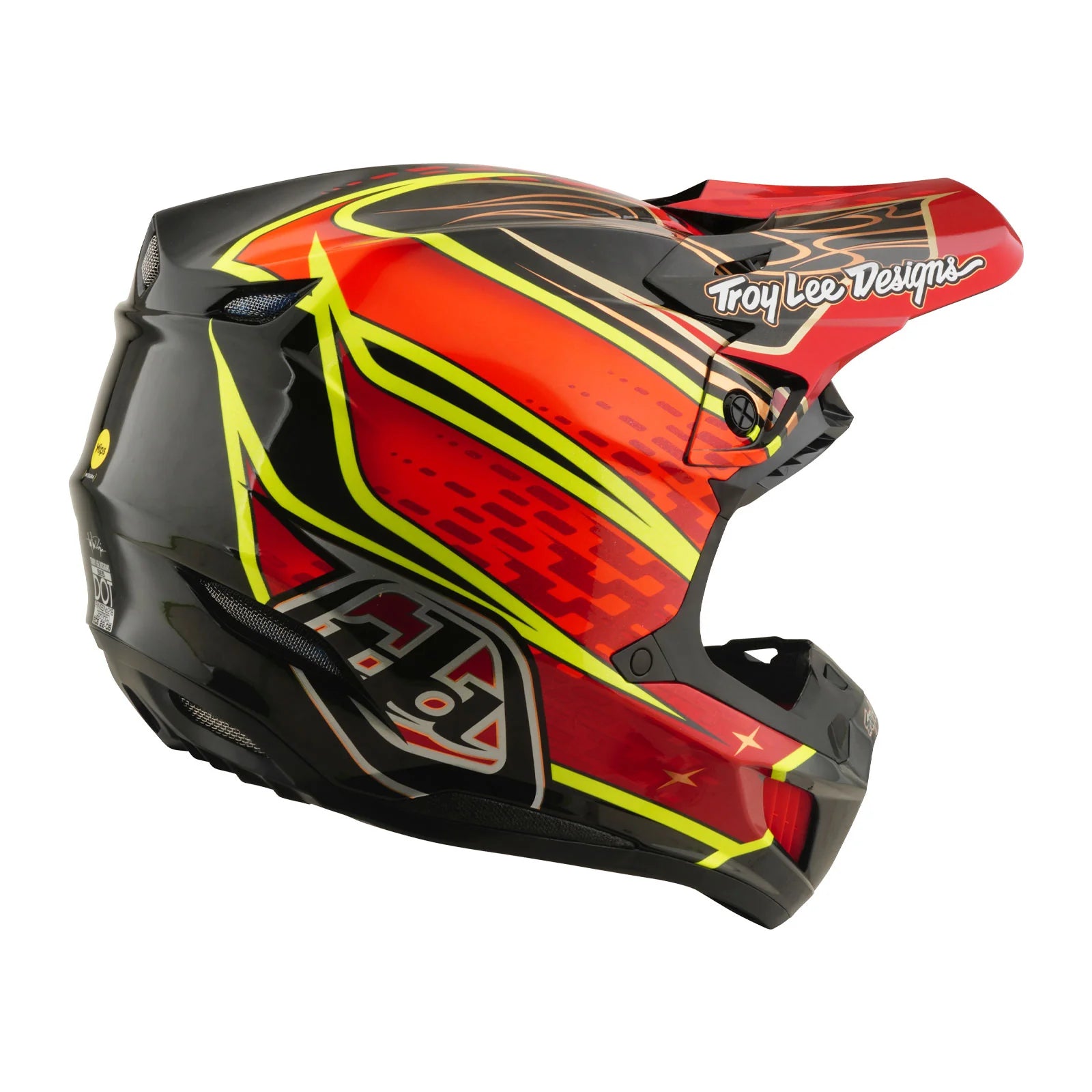 Troy Lee Design SE5 Carbon Helm W/MIPS Wings Rood