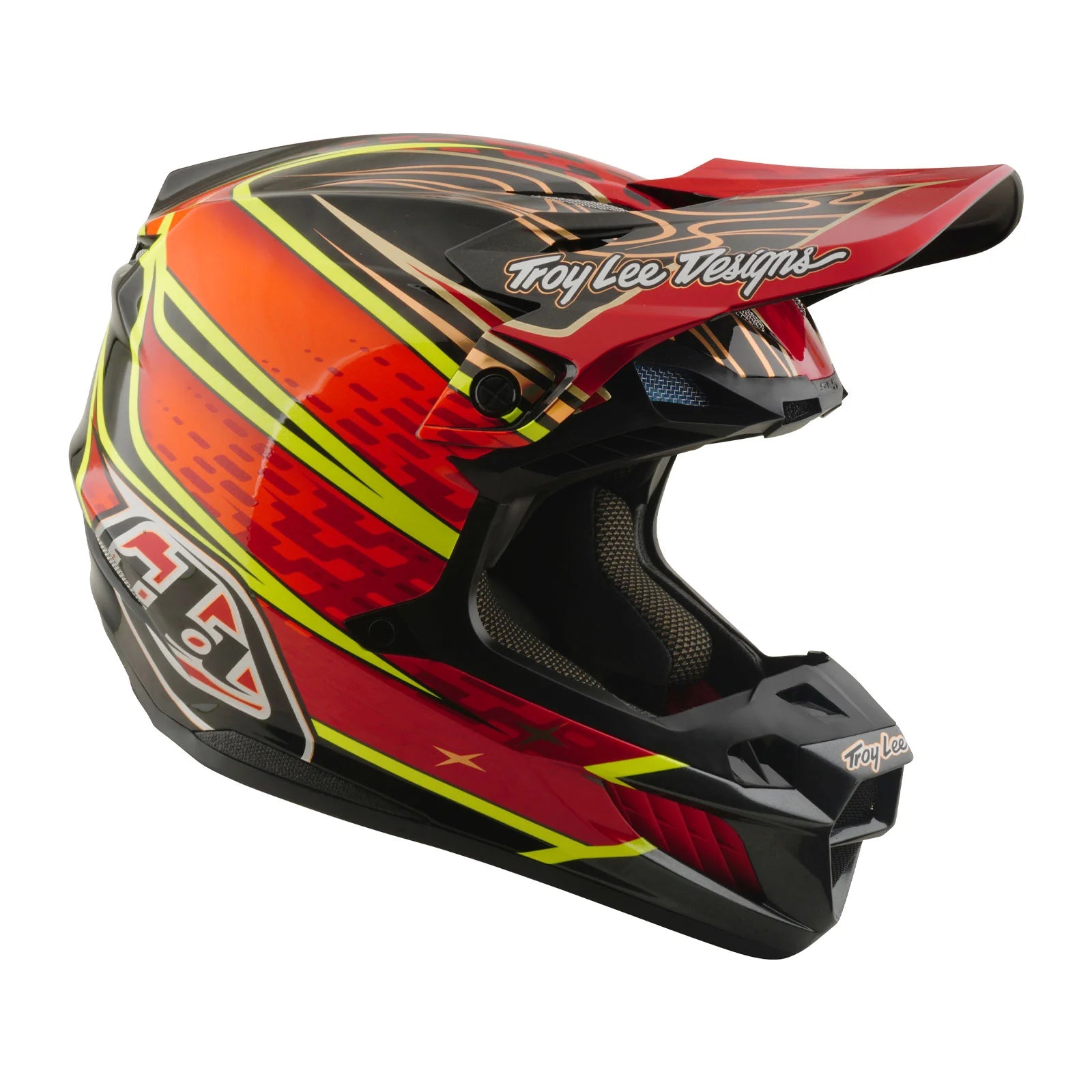 Troy Lee Design SE5 Carbon Helm W/MIPS Wings Rood