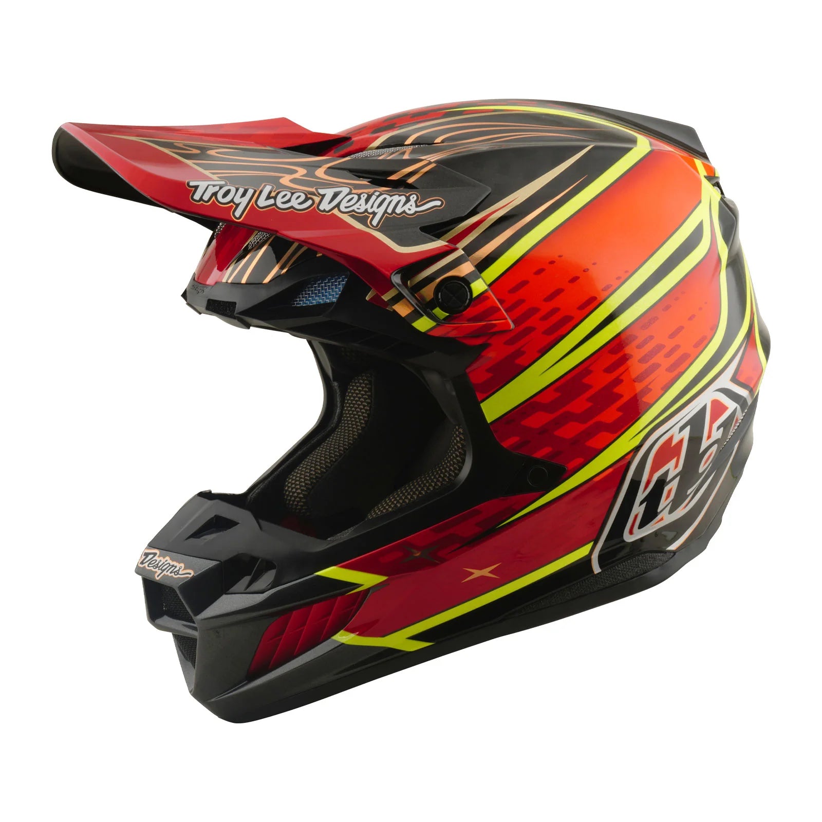 Troy Lee Design SE5 Carbon Helm W/MIPS Wings Rood