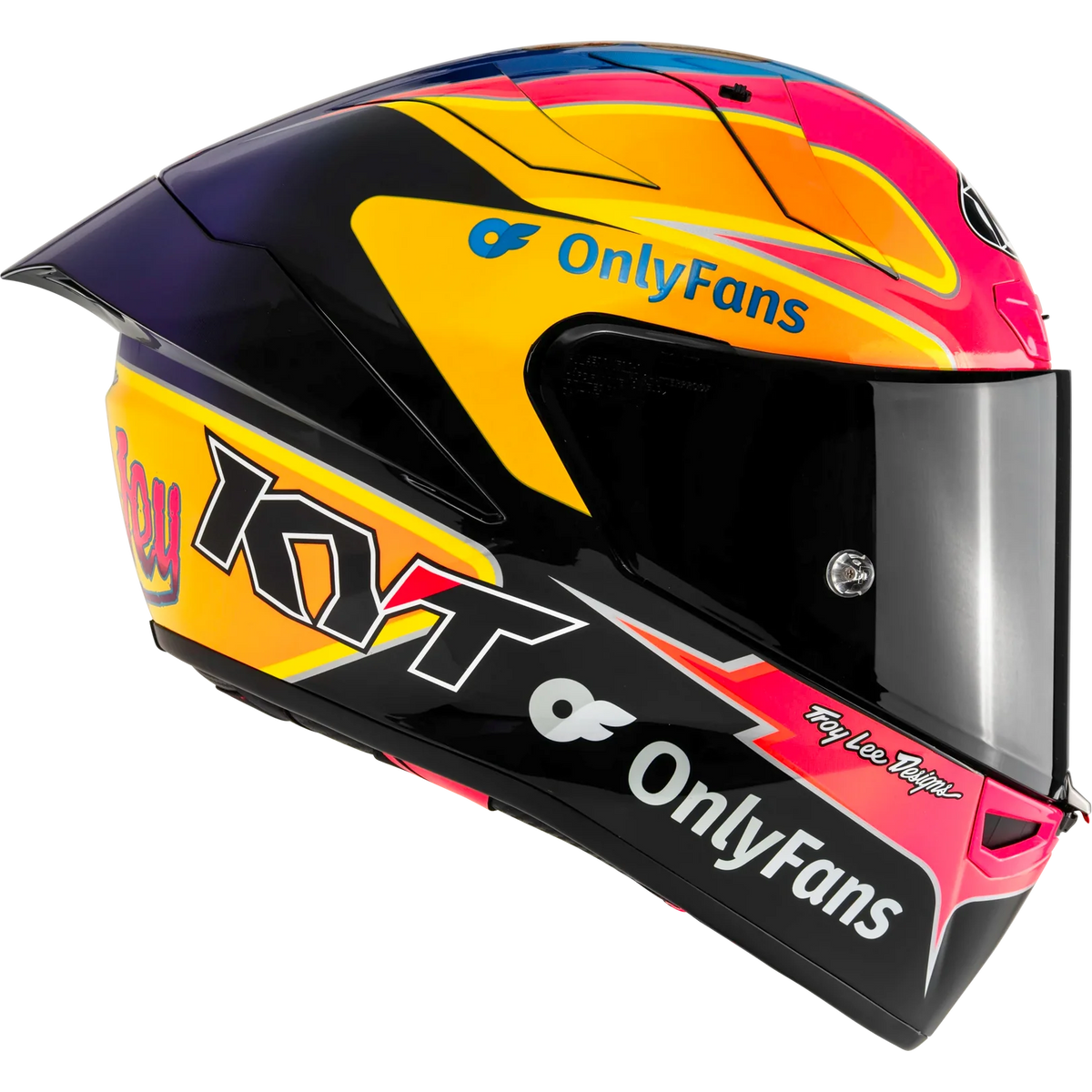 PRE ORDER!!! KYT Davey Todd Special Edition KX-1 Race Gp Helmet With Signed Holographic Trading Card