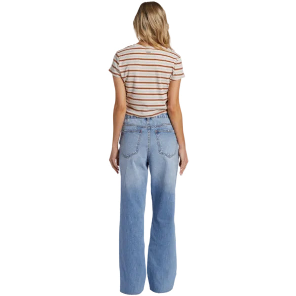 Billabong Dames Rachel Boyfriend Jeans - Medium Indigo Fade