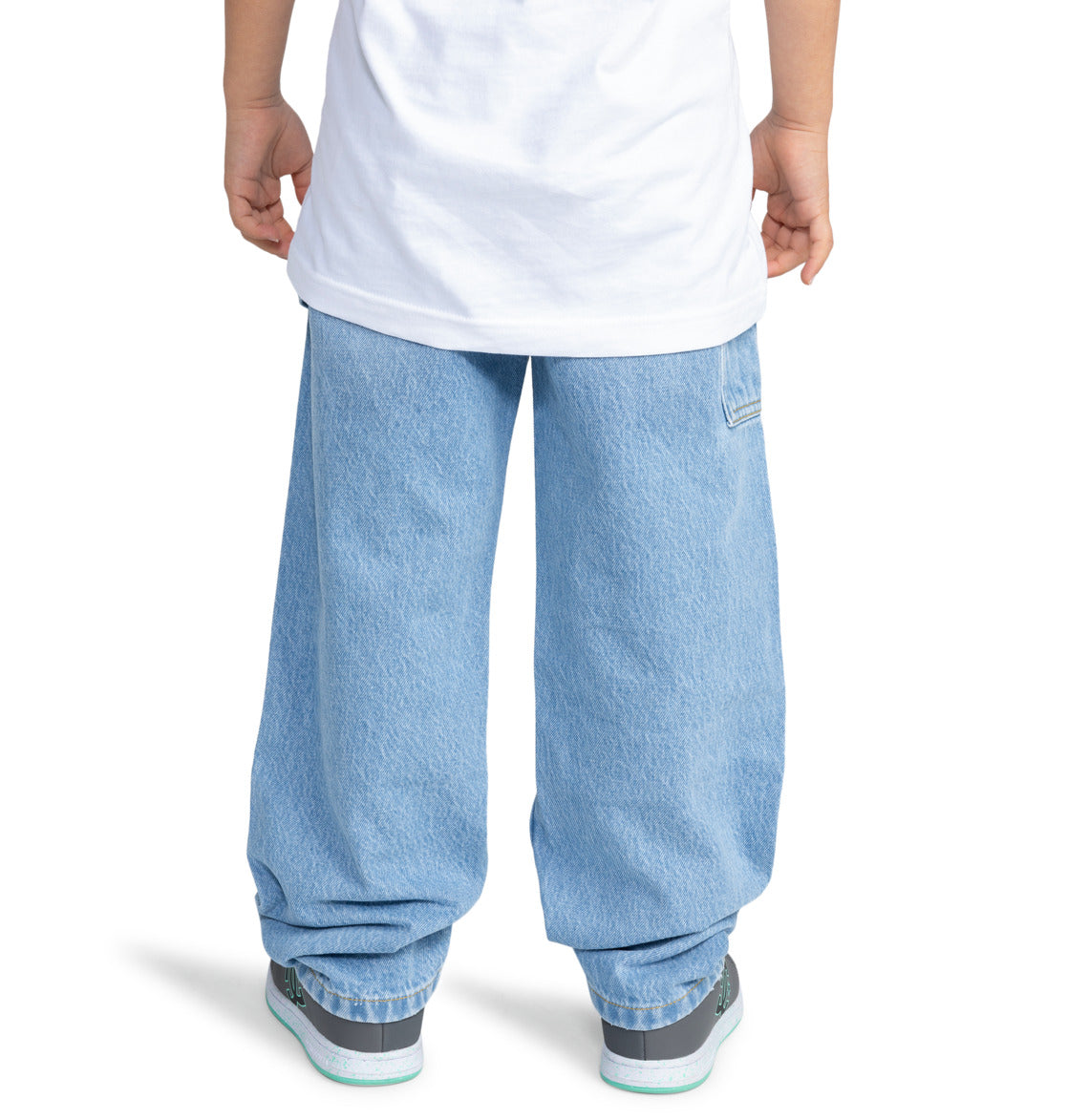 DC Youth Worker Carpenter Baggy Denim Pant - Light Indigo