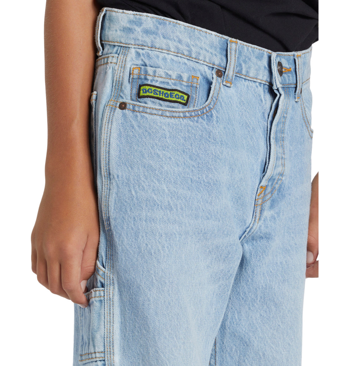 DC Youth Worker Carpenter Baggy Denim Pant - Light Indigo