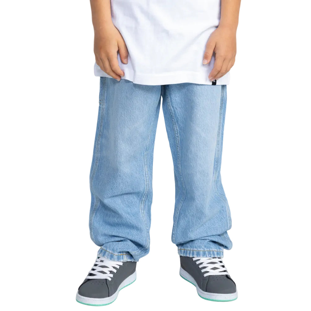 DC Youth Worker Carpenter Baggy Denim Pant - Light Indigo