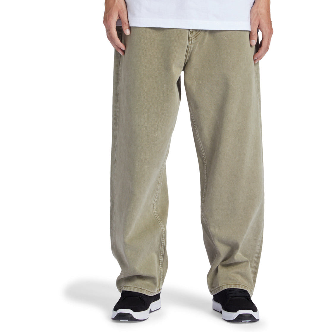 DC Worker Baggy Denim Jeans - Green Overdye