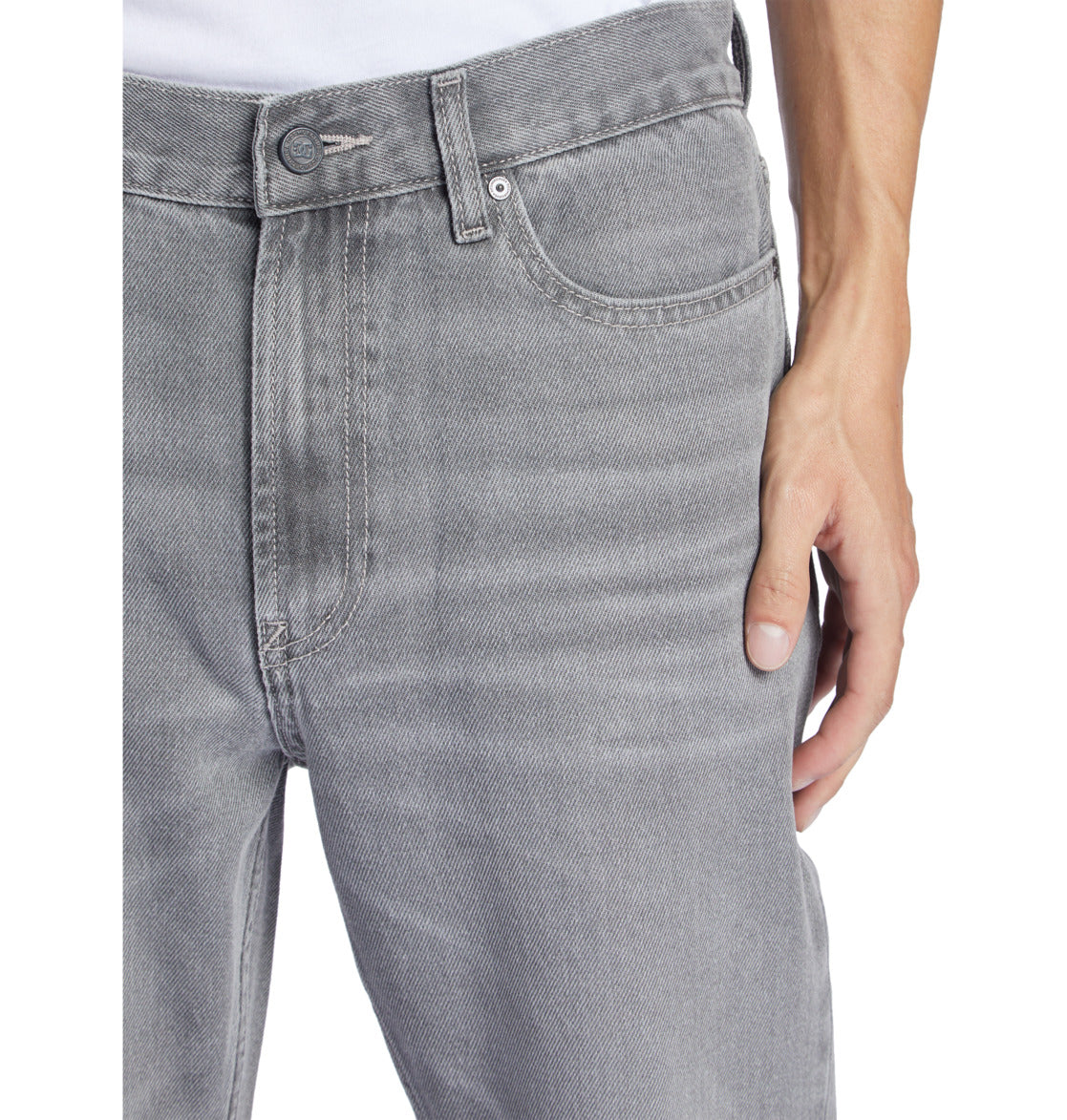 DC Worker Straight Jeans - Gewassen Grijs