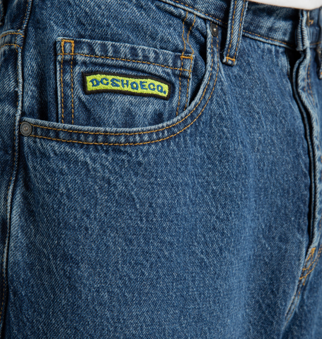 DC Worker Denim Baggy Pant - Stone Indigo