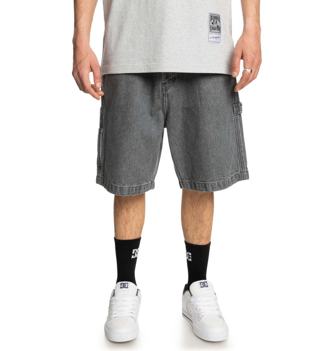DC Carpenter 22" Denim Short - Medium Grey