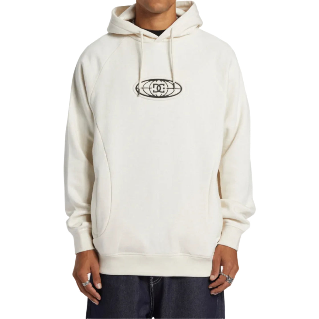 DC Heren Index Pullover Hoodie - Sneeuwgrijs