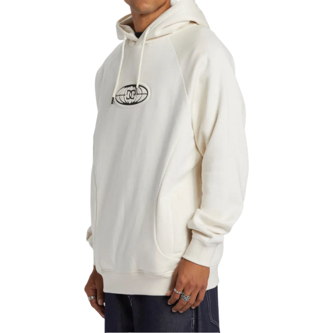 DC Heren Index Pullover Hoodie - Sneeuwgrijs