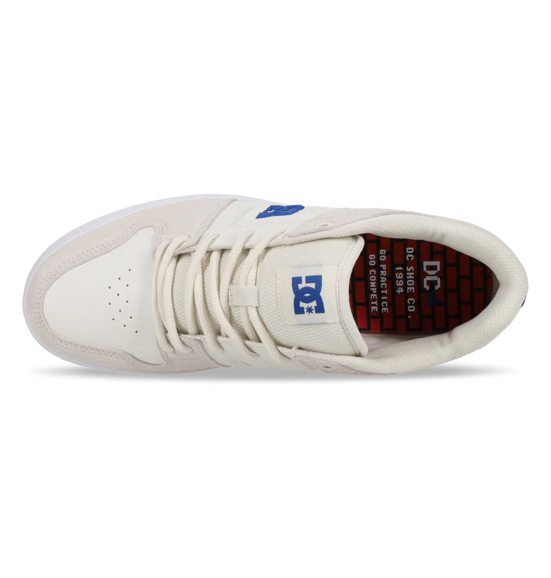 DC Manteca 4 S - Blanc cassé/Bleu/Rouge