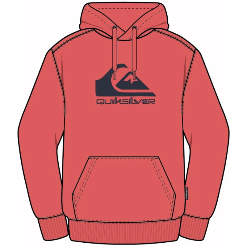Quiksilver Big Logo Hoodie - Spiced Coral