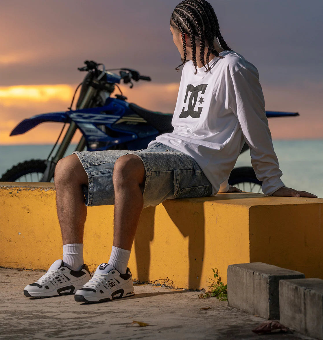 DC Mens AT-2 Shoes - White/Black/White