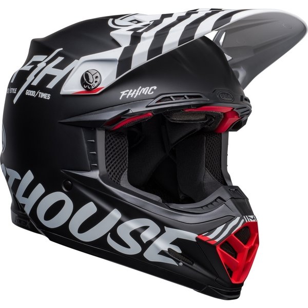 Bell Moto-9s Flex - Fasthouse Flex Crew Zwart/Wit