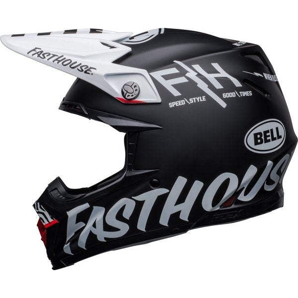 Bell Moto-9s Flex - Fasthouse Flex Crew Zwart/Wit