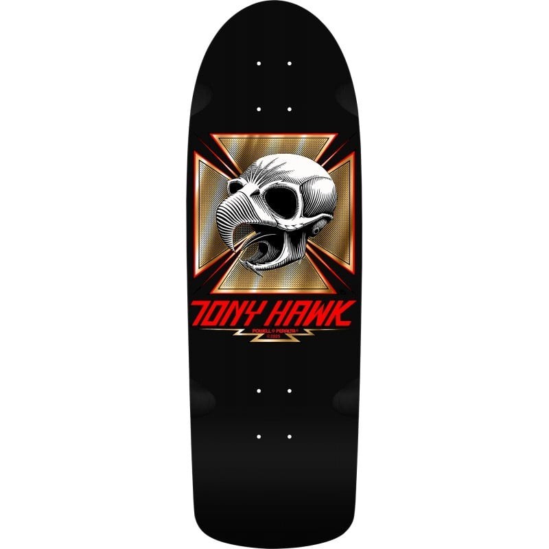 Limited Edition Bones Brigade Series 16 Tony Hawk Reissue Deck - Zwart/Goudfolie