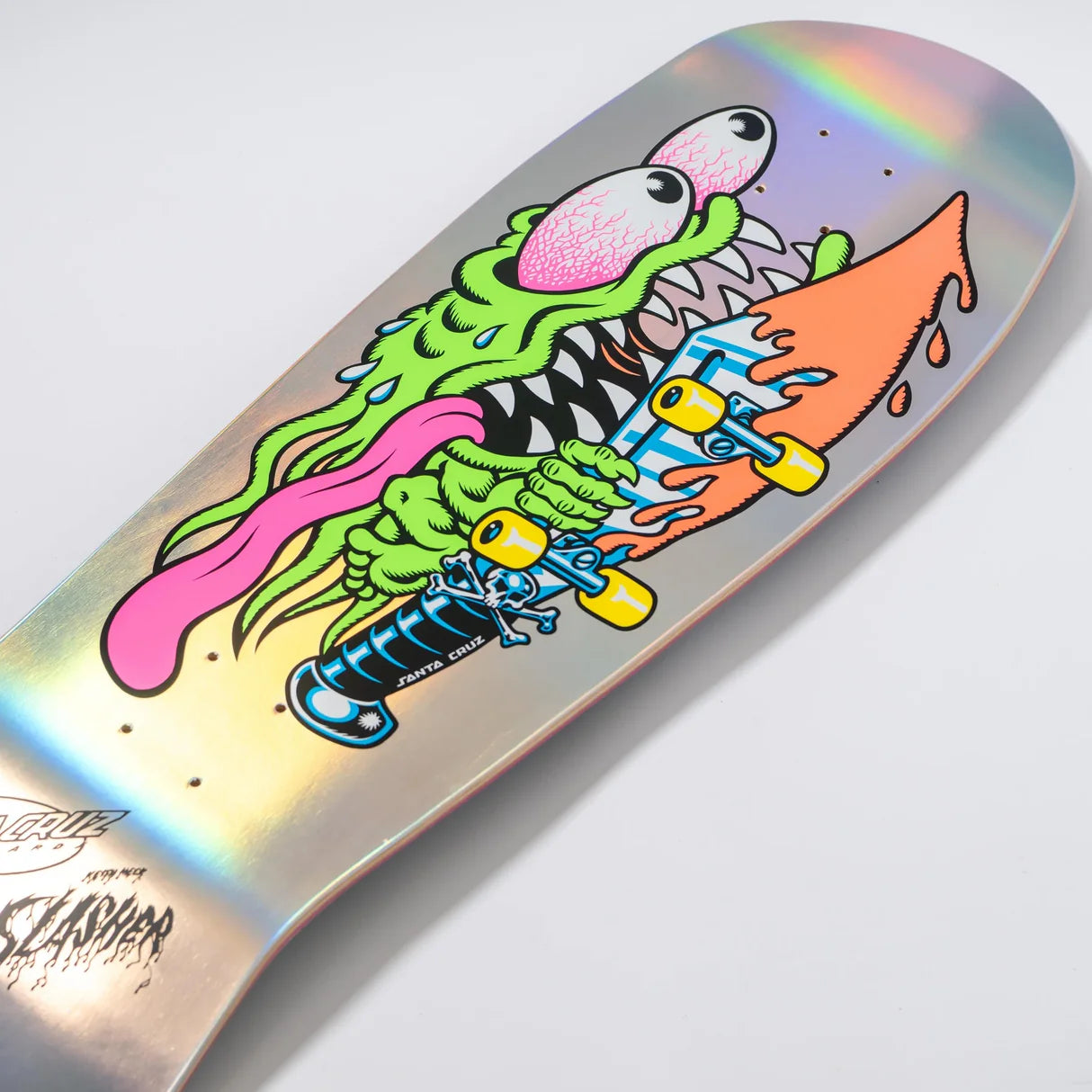 Santa Cruz Meek Slasher Reissue 10.1" Deck - Silver Foil