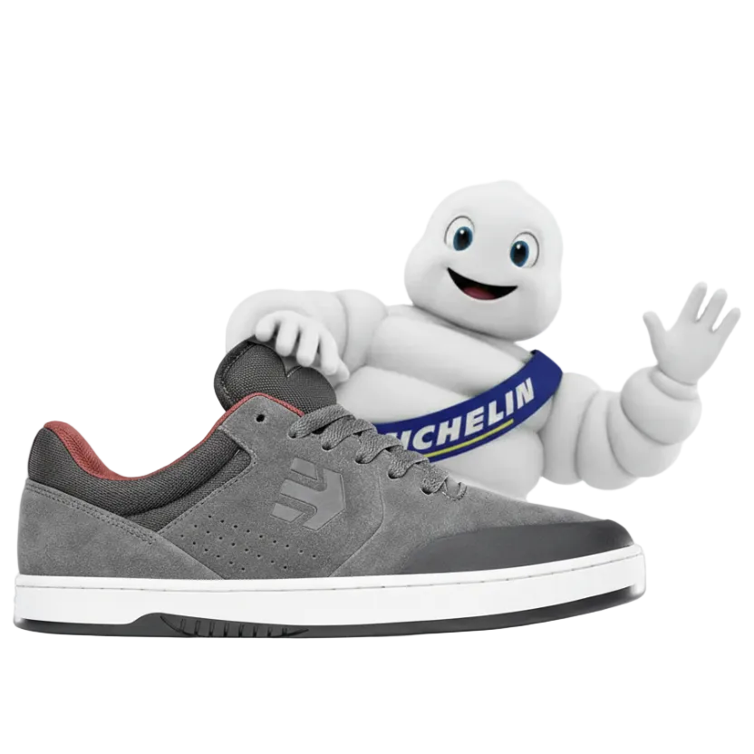 Donkergrijze Etnies Marana met Michelin Man