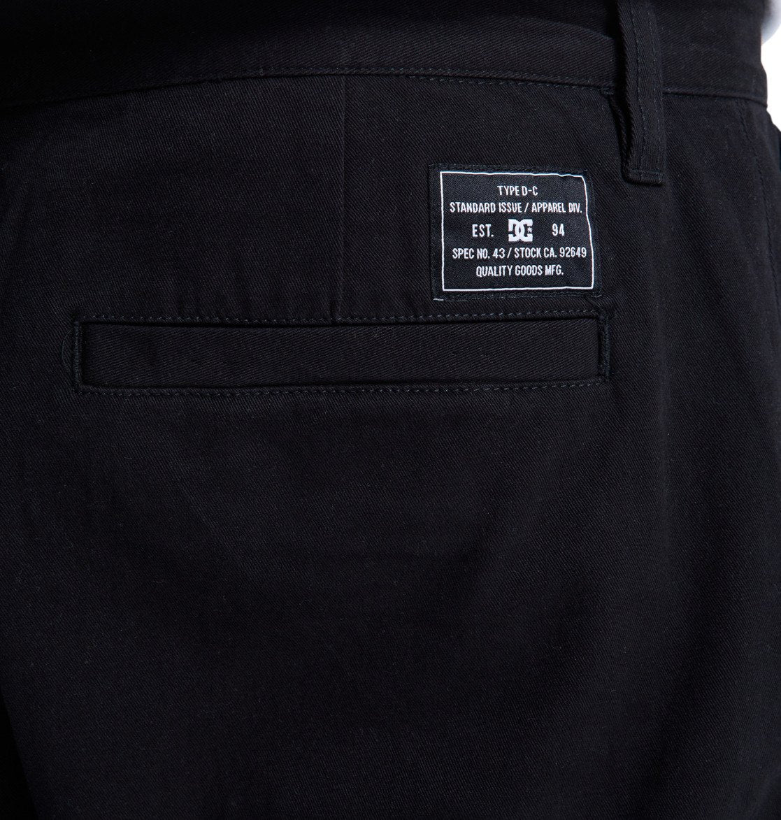 Pantalon Chino Coupe Relax DC Worker - Noir