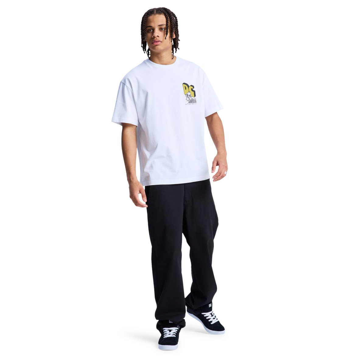 Pantalon Chino Coupe Relax DC Worker - Noir