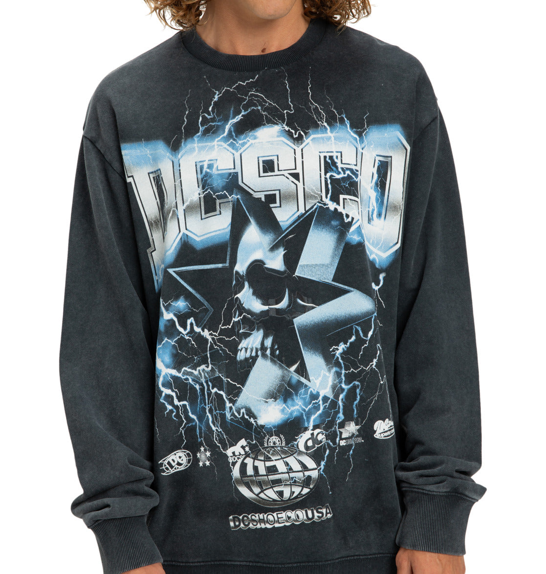 DC Skull Shock Mens Sweater