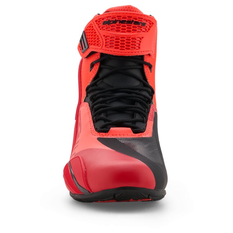 Alpinestars MM93 Faster-4 Riding Shoes - Red Fluo/Bright Red