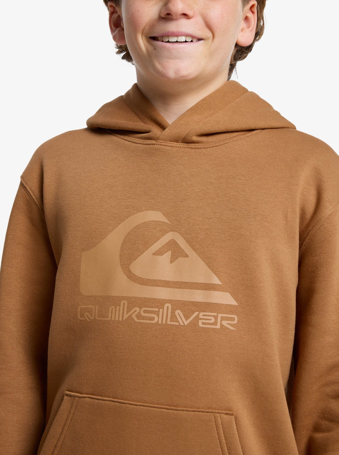 Quiksilver Youth Comp Hoodie 8-16 jaar - Tabaksbruin
