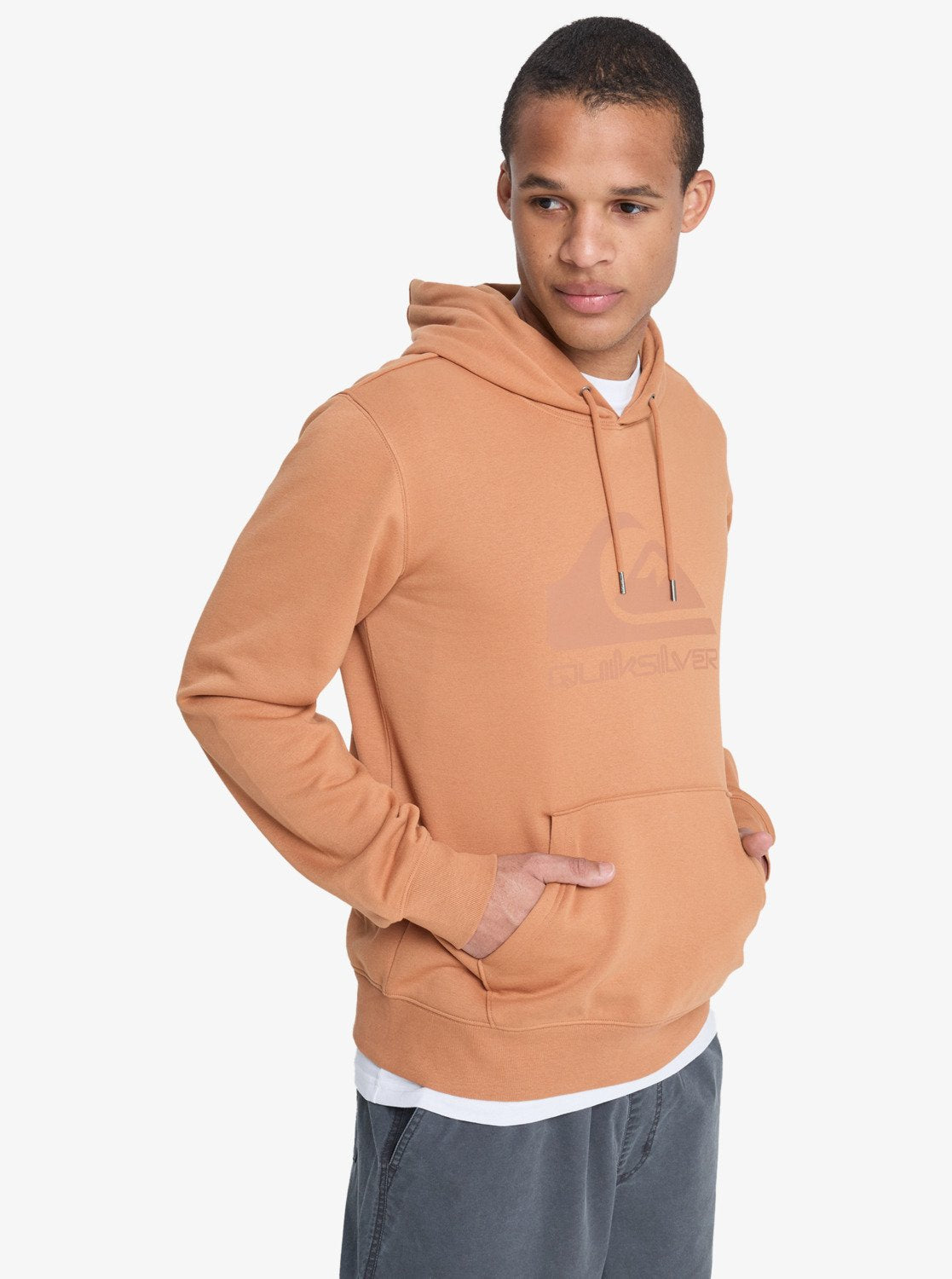 Quiksilver Comp Logo Hoodie - Tabaksbruin