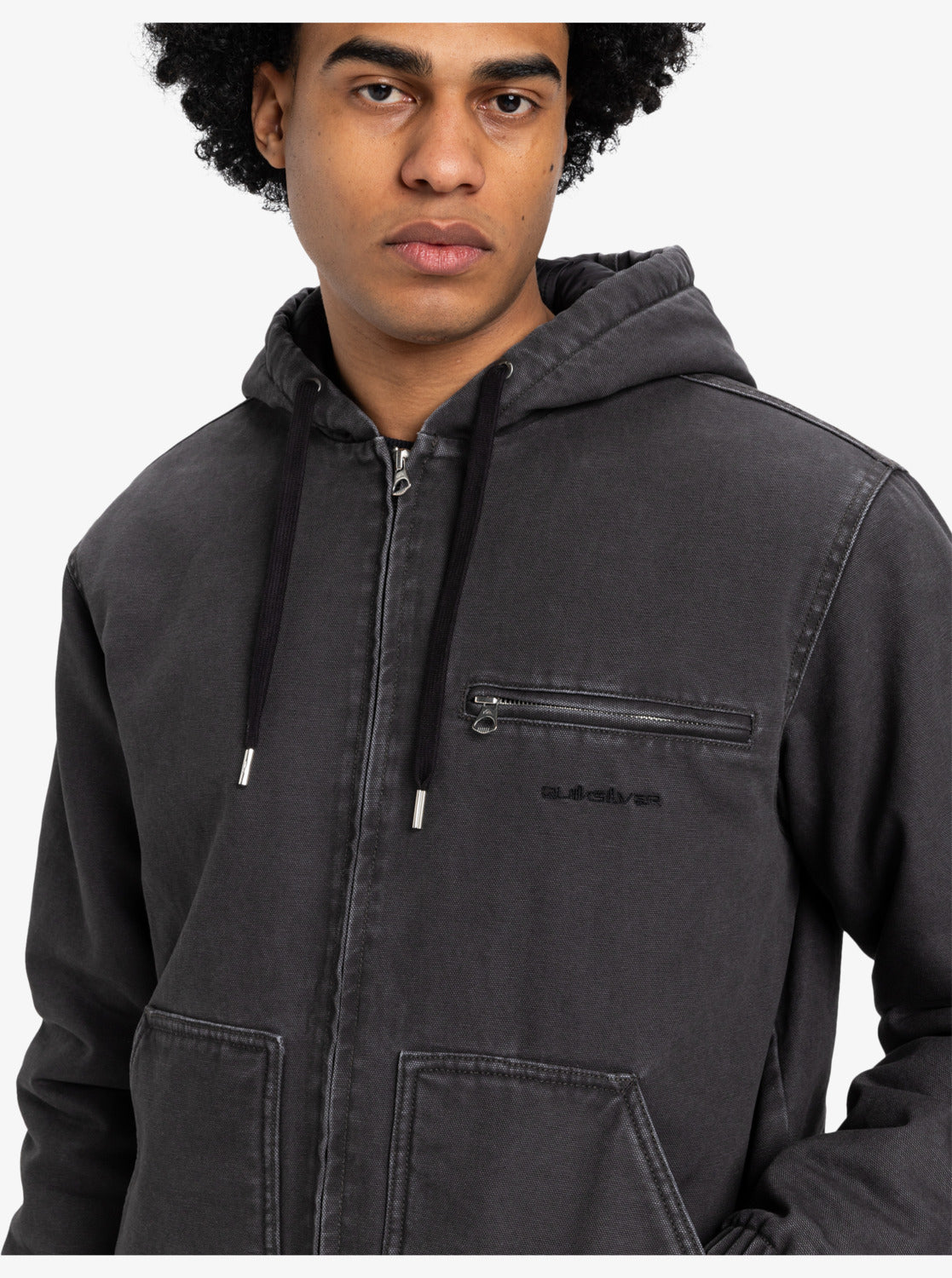 Veste à Capuche Isolée Quiksilver Straight Out - Tarmac