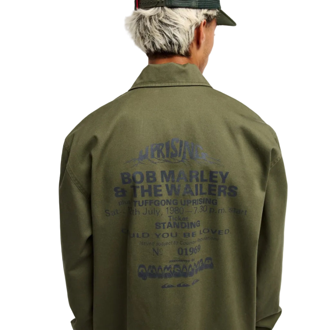 Quiksilver X Bob Marley Uprising Military Jacket - Grape Leaf