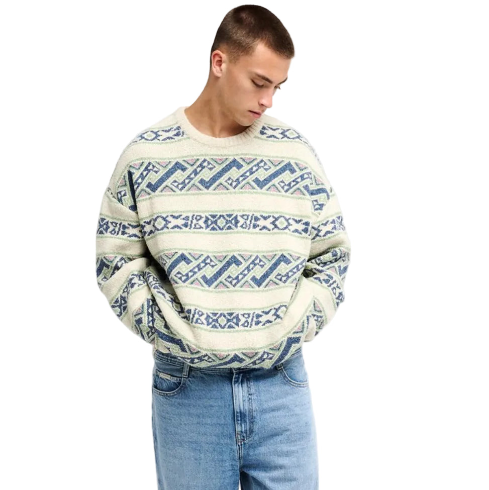 Quiksilver Liam Jacquard Sweater - Peyote Heritage Stripe Lia