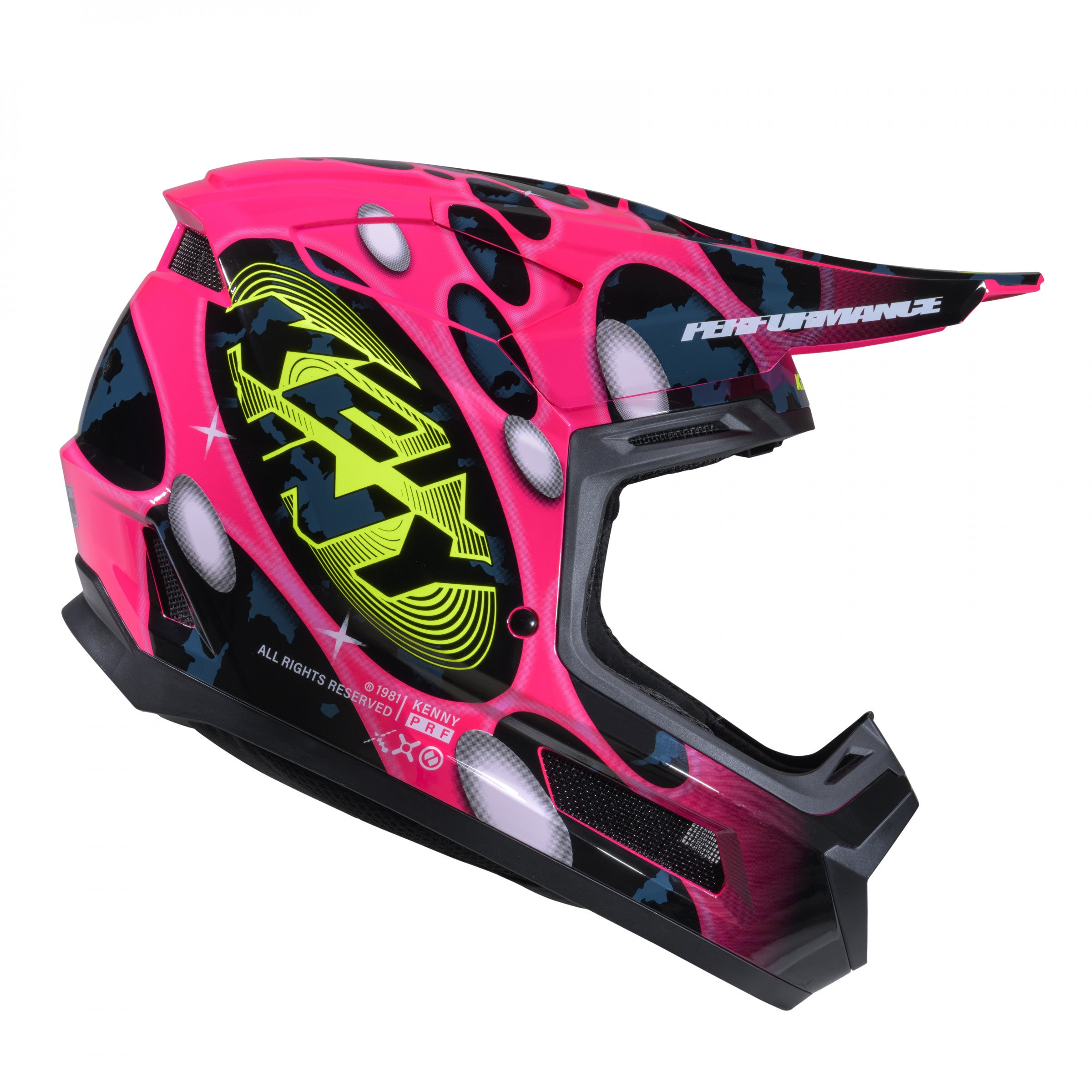 Kenny Performance Graphic Motocross Helmet - Pop System