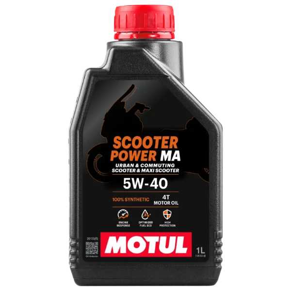 Motul Scooter Power 4T MA 5W-40 Oil 1L