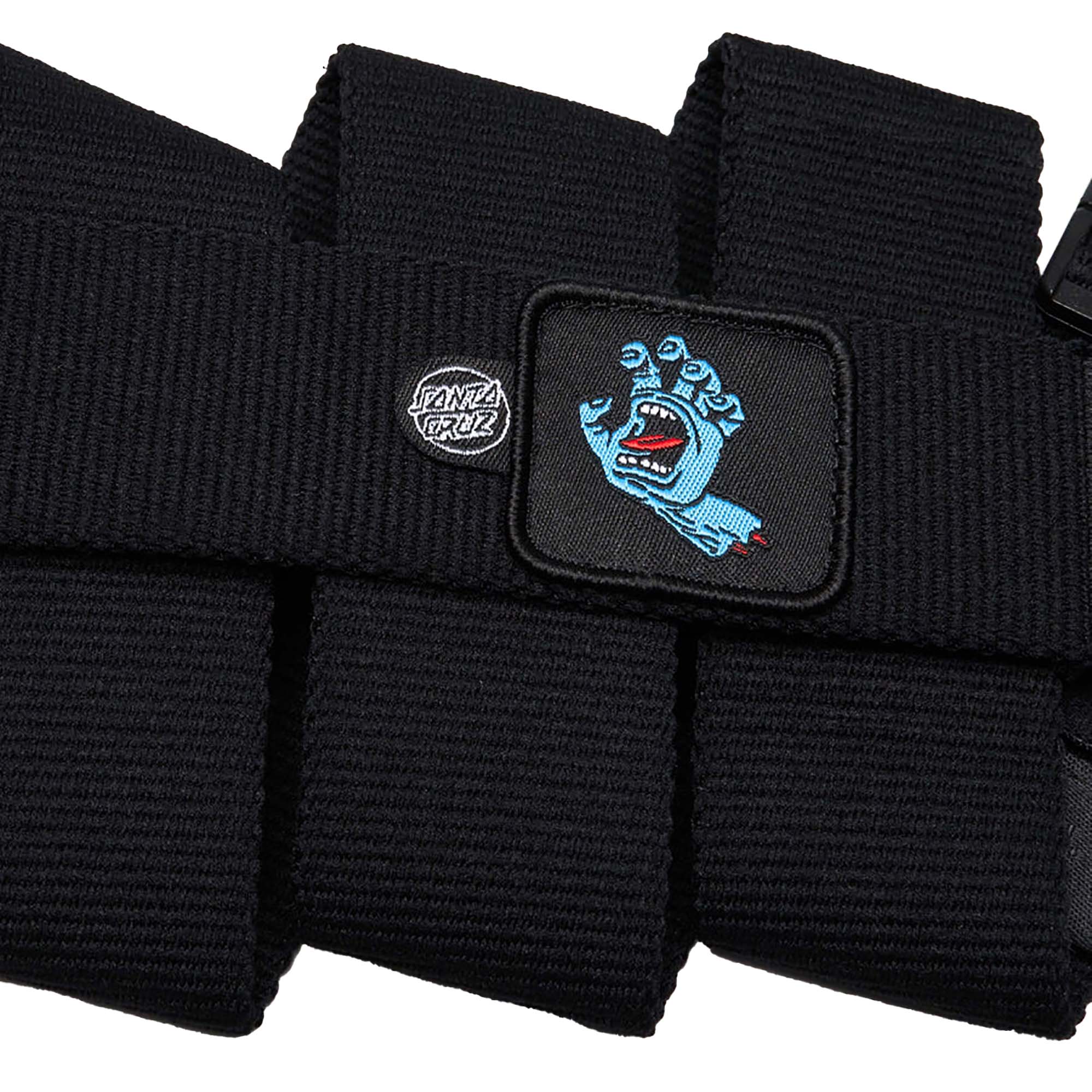 Santa Cruz Screaming Hand Adventure Stretch Belt - Zwart