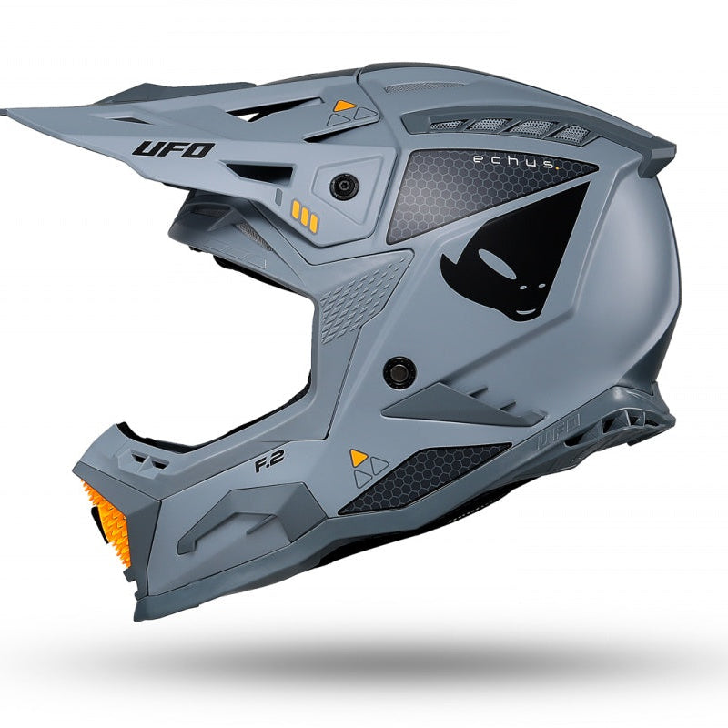 Casque de motocross UFO Echus - Gris
