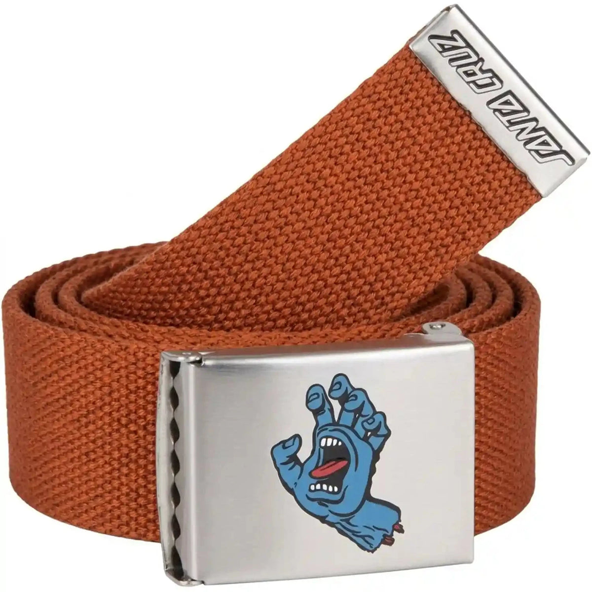 Santa Cruz Mini Screaming Hand Web belt - Rust