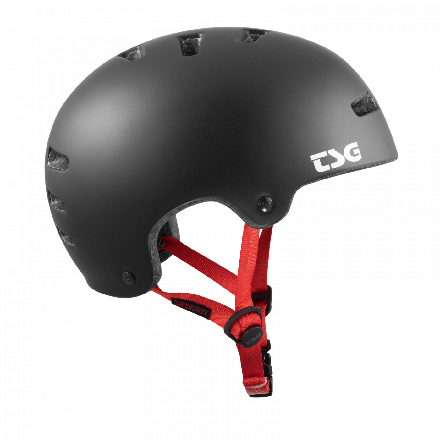 TSG Superlight Solid Color Helmet - Satin Black