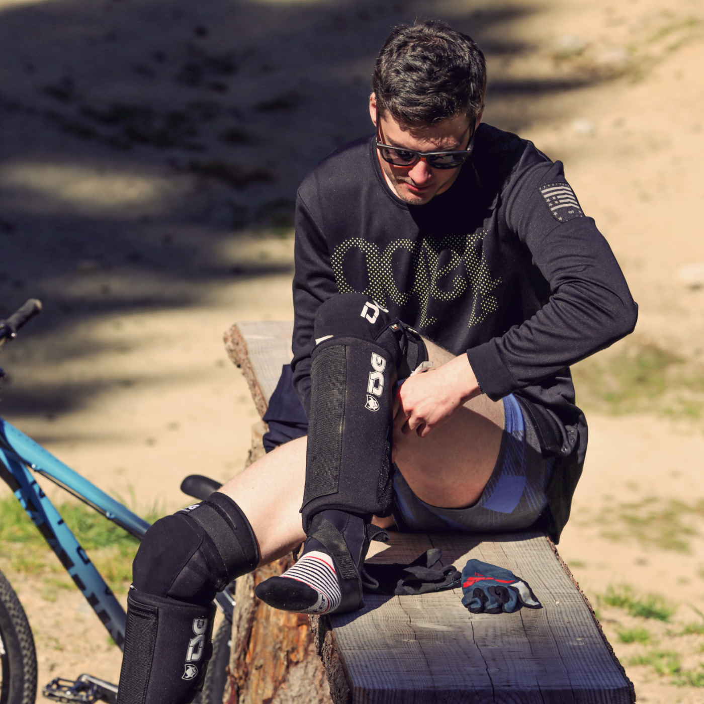 TSG BMX scheenbeschermer - Zwart