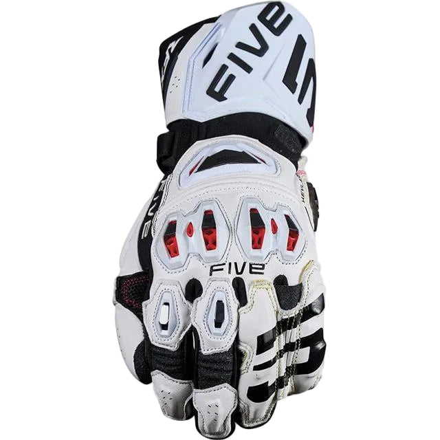 Five RFX Pro Racing Gloves - White